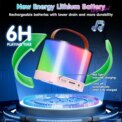 Mini Karaoke Machine Portable Bluetooth-Speaker Wireless Microphones Kids Gift 3 - 5 Days Free Delivery Only UK - Image 4