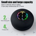 Portable Wireless Bluetooth Speaker Waterproof Suction For Shower Bathroom Black 3 - 5 Days Free Delivery Only UK - Image 3