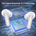 Bluetooth 5.3 Earbuds 40H Playtime, Hi-Fi Sound w/ENC Mic, IPX7 Waterproof, Comfort Fit Wireless Earphones for iOS Android 3 - 5 Days Free Delivery Only UK - Image 5