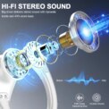 Wireless Earbuds, Bluetooth 5.3 Headphones Sport, Bluetooth Earbuds with ENC Noise Canceling Mic, Bass Stereo Wireless Earphone 3 - 5 Days Free Delivery Only UK - Image 2