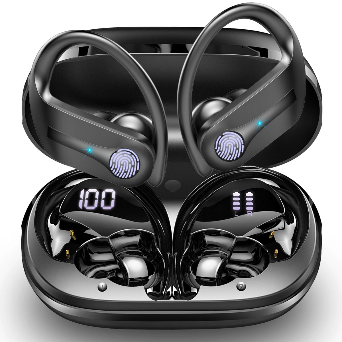 Wireless Earbuds, Bluetooth 5.3 Earbuds Stereo Bass, in-Ear Noise Cancelling Mic, Earphones IP7 Waterproof Sports, 50H Playback 3 - 5 Days Free Delivery Only UK. - Image 1