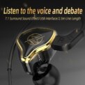 USB Gaming Headset With Microphone Wired Headphones Noise Cancelling PET Diaphragm 2.5m USB Cable for PC Computer PS4 PS5 3 - 5 Days Free Delivery Only UK