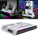 For PS5 Slim Stand Cooling Station With RGB Light Cooling Fan Dual Controllers Charger For PS5 Slim Console Digital&Disc Edition: 3 - 5 Days Free Delivery Only UK - Image 2