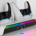 For PS5 Slim Stand Cooling Station With RGB Light Cooling Fan Dual Controllers Charger For PS5 Slim Console Digital&Disc Edition: 3 - 5 Days Free Delivery Only UK - Image 5