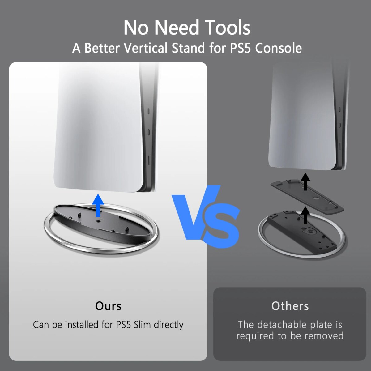 AceGamer Vertical Stand for PS5/ PS5 Pro/ PS5 Slim Console, Non-Slip Base Mount for PlayStation 5 Vertical Stand Electronic : 3 - 5 Days Free Delivery Only UK - Image 5