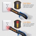 Neoteck 12-1000V AC Non-Contact Voltage Tester Detector with Led Flashlight Buzzer Alarm Live/Null Wire Judgment- Black: 3 - 5 Days Free Delivery Only UK - Image 3