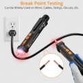 Neoteck 12-1000V AC Non-Contact Voltage Tester Detector with Led Flashlight Buzzer Alarm Live/Null Wire Judgment- Black: 3 - 5 Days Free Delivery Only UK - Image 4