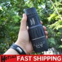 16x52 Portable Monocular Telescope 66M/8000M Zoom Long Range Spyglass Outdoor Binoculars for Outdoor Sports Camping Travel: 3 - 5 Days Free Delivery Only UK