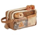 Capybara Kawaii Pencil Case with Compartments Pencil Pouch with Sticker Pendant Stationary Bag for Office School: 3 - 5 Days Free Delivery Only UK - Image 4