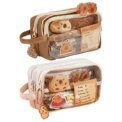Capybara Kawaii Pencil Case with Compartments Pencil Pouch with Sticker Pendant Stationary Bag for Office School: 3 - 5 Days Free Delivery Only UK - Image 2