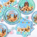 Puppy Birthday Party Supplies for Kids,97pcs Birthday Party Supplies&Tableware Set Dog Party Plates Cups Napkins Banner Balloon: 3 - 5 Days Free Delivery Only UK - Image 2