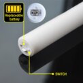 15 Pcs LED Foam Glow Sticks Bulk Colorful RGB Light Up Sticks Glow in The Dark Party Supplies for Wedding Birthday: 3 - 5 Days Free Delivery Only UK - Image 4