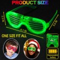 12 PCS LED Light Up Glasses Bulk 5 Colors Glow Glasses Glow in The Dark Party Supplies Neon Party Favors for Wedding Birthday: 3 - 5 Days Free Delivery Only UK - Image 2