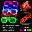 12 PCS LED Light Up Glasses Bulk 5 Colors Glow Glasses Glow in The Dark Party Supplies Neon Party Favors for Wedding Birthday: 3 - 5 Days Free Delivery Only UK - Image 3