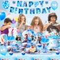 Disney Frozen Party Supplies,172pcs Frozen Party Decorations&Tableware-Banner Balloons Plates etc Frozen Birthday Party Supplies: 3 - 5 Days Free Delivery Only UK - Image 5