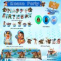 Disne Moana Birthday Party Supplies, 35 Pcs Moana Party Decorations-Moana Balloons Banner Tablecloth etc Moana Birthday Supplies: 3 - 5 Days Free Delivery Only UK - Image 6