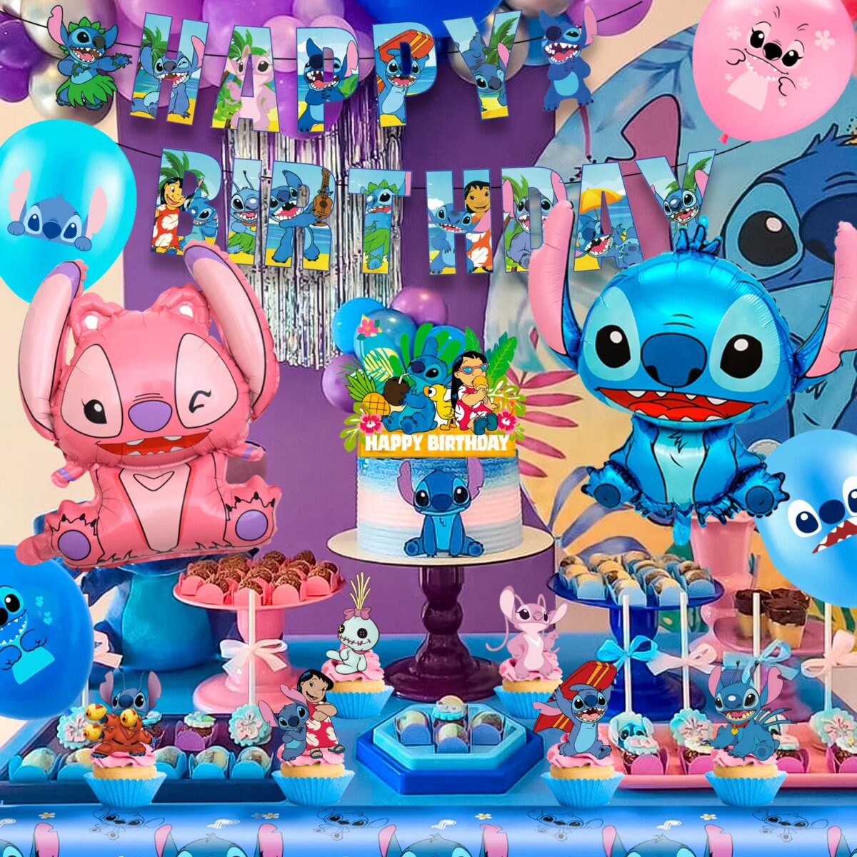Stitch Party Supplies,36pcs Stitch Birthday Decorations-Stitch Balloon Tablecloth Backdrop etc Stitch Birthday Party Supplies: 3 - 5 Days Free Delivery Only UK - Image 5