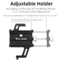 WEST BIKING Phone Holder Motorcycle Electric Bicycle Mobile Phone Support Aluminum Alloy Five Claws Mechanical Bike Phone Holder: 3 - 5 Days Free Delivery Only UK - Image 5