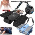 Abdominal Workout Roller with 8 Elbow Support Abdominal Fitness Wheel Automatic Rebound for Exercising Shoulder Arm Leg Muscles: 3 - 5 Days Free Delivery Only UK