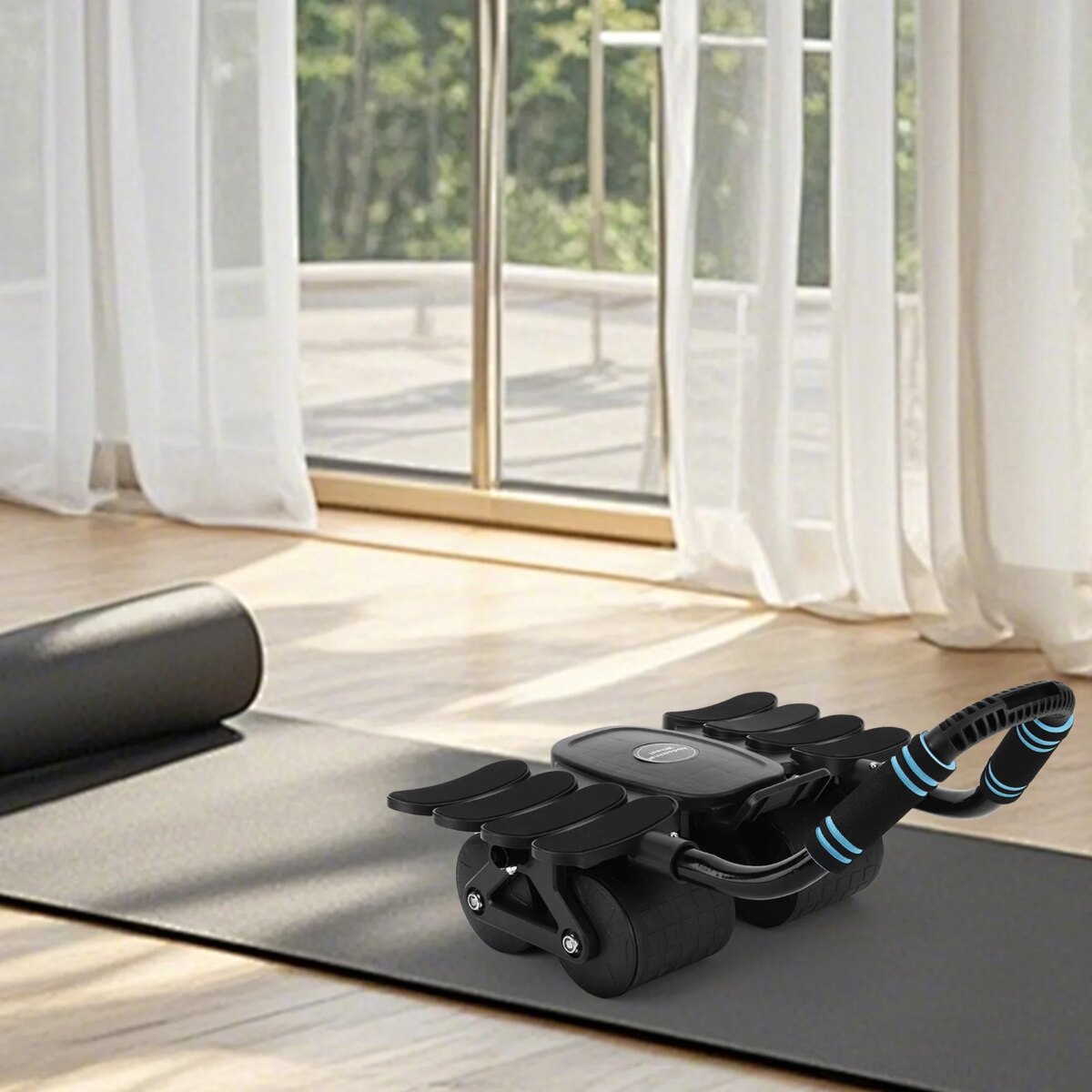 Abdominal Workout Roller with 8 Elbow Support Abdominal Fitness Wheel Automatic Rebound for Exercising Shoulder Arm Leg Muscles: 3 - 5 Days Free Delivery Only UK - Image 3