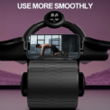 2-Wheel Ab Roller with Elbow Support Auto Rebound Abdominal Trainer Anti-Slip Handle & Counter Display for Core Workout: 3 - 5 Days Free Delivery Only UK - Image 2