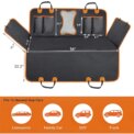 Universal Waterproof pet car seat cover，dog car seat cover for back seat with Mesh Window Double-layer thickening Anti-dirty: 3 - 5 Days Free Delivery Only UK - Image 4