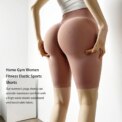 Gym Women Shorts High Waist Butt-lifting Sports Short Pants Female Green: 3 - 5 Days Free Delivery Only UK - Image 3