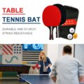 Ping Pong Racket 2 Rackets & 3 Balls Table Tennis Paddles Professional Ping Pong Paddle with Bag for Beginners Training Game: 3 - 5 Days Free Delivery Only UK - Image 4