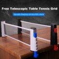 Retractable Ping Pong Net Portable Ping Pong Training Net Rack with Clamp Telescopic Table Tennis Grid Home Exercise Accessories: 3 - 5 Days Free Delivery Only UK