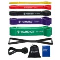 TOMSHOO 5 Packs Resistance Band Set Pull Up Assist Band Powerlifting Exercise Stretch Band with Door Anchor and Handle Pull Rope: 3 - 5 Days Free Delivery Only UK - Image 6