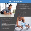 Push Up Board Chest Back Triceps Portable Exercise Workout Station with Timer: 3 - 5 Days Free Delivery Only UK - Image 3
