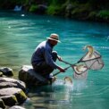 Fishing Landing Net Telescopic Folding Fishing Net Freshwater Saltwater Durable Hand Net for Kayak Boat Fishing Bass Pike: 3 - 5 Days Free Delivery Only UK - Image 6