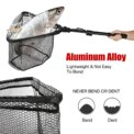 Fishing Landing Net Telescopic Folding Fishing Net Freshwater Saltwater Durable Hand Net for Kayak Boat Fishing Bass Pike: 3 - 5 Days Free Delivery Only UK - Image 3