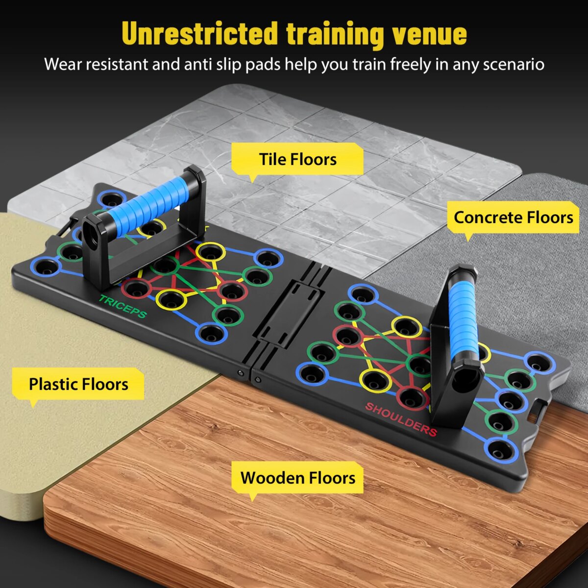 24-In-1 Multifunctional Push-up Board Set Portable Foldable Fitness Equipment For Chest Abdomen Arms And Back Training: 3 - 5 Days Free Delivery Only UK - Image 4