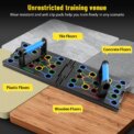 24-In-1 Multifunctional Push-up Board Set Portable Foldable Fitness Equipment For Chest Abdomen Arms And Back Training: 3 - 5 Days Free Delivery Only UK - Image 4