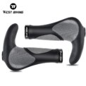 WEST BIKING Ergonomic Bicycle Grip Lock-on Handlebar Cover MTB Mountain Cycling Anti-slip Handle Bar End Bike Accessories 1 Pair: 3 - 5 Days Free Delivery Only UK
