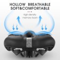 WEST BIKING Gel Comfort Bicycle Saddle Soft Shock Absorbing MTB Mountain Road Bike Saddle Breathable Hollow Cycling Cushion Seat: 3 - 5 Days Free Delivery Only UK - Image 5