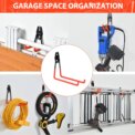 Heavy Duty Metal Hook Garage Organizer Wall Mount Bicycle Hanger Hooks Wall Mount Anti-slip Storage Hook For Ladders Garden Tools: 3 - 5 Days Free Delivery Only UK - Image 6