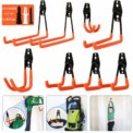 Heavy Duty Metal Hook Garage Organizer Wall Mount Bicycle Hanger Hooks Wall Mount Anti-slip Storage Hook For Ladders Garden Tools: 3 - 5 Days Free Delivery Only UK