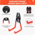 Heavy Duty Metal Hook Garage Organizer Wall Mount Bicycle Hanger Hooks Wall Mount Anti-slip Storage Hook For Ladders Garden Tools: 3 - 5 Days Free Delivery Only UK - Image 3