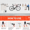 Heavy Duty Metal Hook Garage Organizer Wall Mount Bicycle Hanger Hooks Wall Mount Anti-slip Storage Hook For Ladders Garden Tools: 3 - 5 Days Free Delivery Only UK - Image 5
