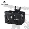 WEST BIKING Foldable Bicycle Front Basket Multi-functional MTB Road Bicycle Handlebar Bag Rear Pannier Cycling Accessories: 3 - 5 Days Free Delivery Only UK