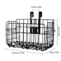 Folding Bicycle Basket Rust Proof Quick Release Frame Basket Foldable Fold-Up Bike Cargo Rack for Outdoor Cycling Travel Basket: 3 - 5 Days Free Delivery Only UK - Image 6