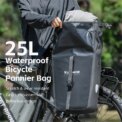 WEST BIKING Waterproof Bicycle Rear Bag 25L Large Capacity Luggage Rack Side Bag Expandable Cycling Travel Bag Men Shoulder Bag: 3 - 5 Days Free Delivery Only UK - Image 2