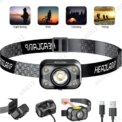 LED Headlamp Headlight USB Rechargeable Head Torch Light for Camping Mountain Climbing Portable: 3 - 5 Days Free Delivery Only UK