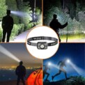 LED Headlamp Headlight USB Rechargeable Head Torch Light for Camping Mountain Climbing Portable: 3 - 5 Days Free Delivery Only UK - Image 2