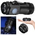 Mini LED Flashlight USB C Rechargeable with Clip Small Flashlights 3 Light Modes Hat Clip Light for EDC Camping Hiking Emergency: 3 - 5 Days Free Delivery Only UK