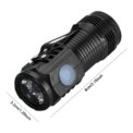 Mini LED Flashlight USB C Rechargeable with Clip Small Flashlights 3 Light Modes Hat Clip Light for EDC Camping Hiking Emergency: 3 - 5 Days Free Delivery Only UK - Image 6