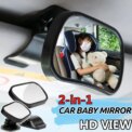 9x6cm Suction Clip Safety Mirror For Child Baby Infant Car Back Seat Backseat View Mirror Rearview Convex Kids Ward Care Styling: 3 - 5 Days Free Delivery Only UK - Image 6