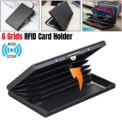 RFID Blocking Credit Card Holders Aluminium Protector Metal Wallet Thin Case Box: 3 - 5 Days Free Delivery Only UK